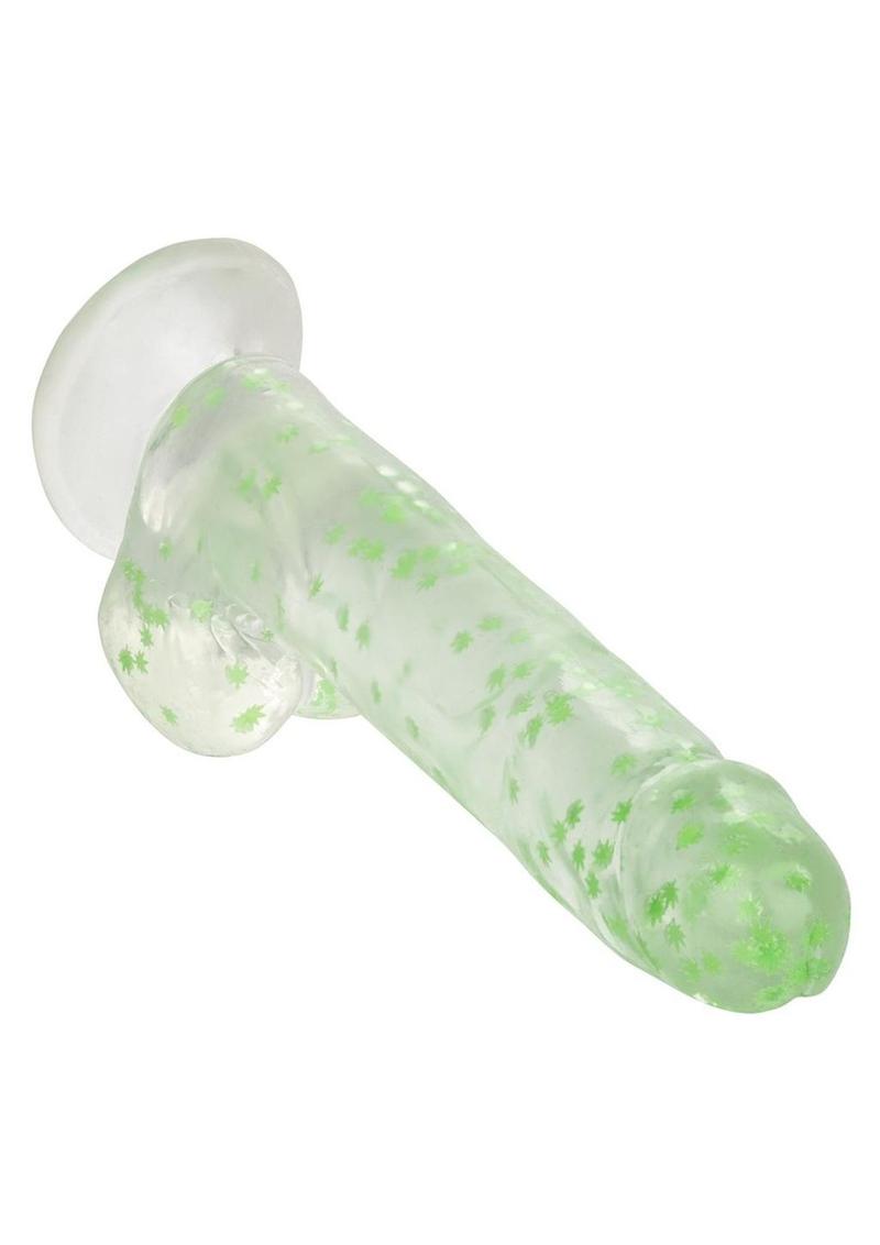 Naughty Bits I Leaf Dick Glow In The Dark Weed Leaf Filled Dildo