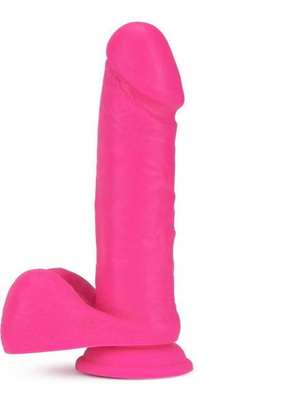 Neo Dual Density Dildo - Neon Pink/Pink - 8in