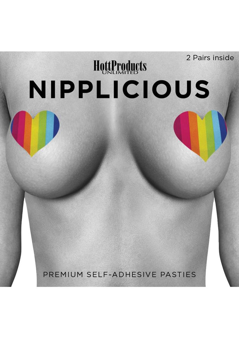 Nipplicious Rainbow Nipple Pasties - 2 Pairs - Multicolor