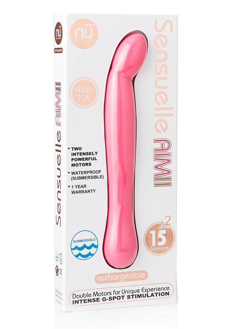 Nu Sensuelle Aimii Rechargeable Silicone G-Spot Vibrator - Pink