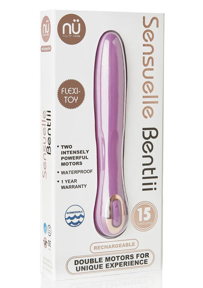 Nu Sensuelle Bentlii Rechargeable Silicone Vibrator - Orchid - Pink