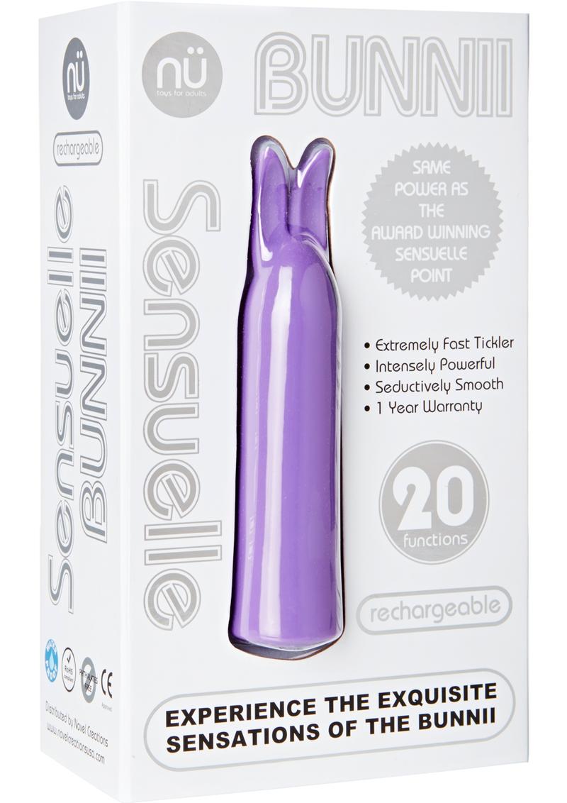 Nu Sensuelle Bunnii Rechargeable Silicone Vibrator - Purple