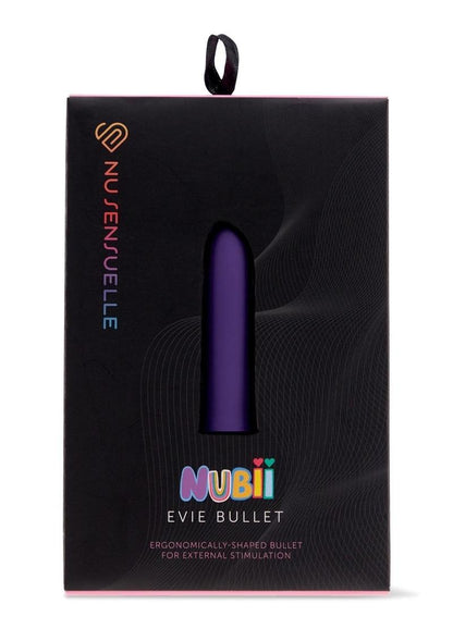 Nu Sensuelle Evie Nubii Rechargeable Silicone Bullet - Purple