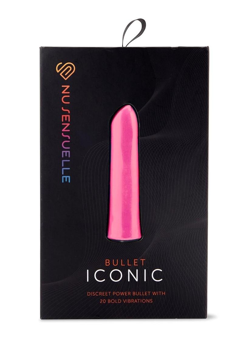 Nu Sensuelle Iconic Rechargeable Silicone Bullet - Deep Pink/Pink