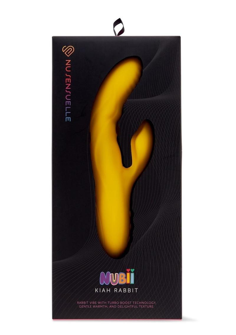 Nu Sensuelle Kiah Nubii Rechargeable Silicone Rabbit - Yellow