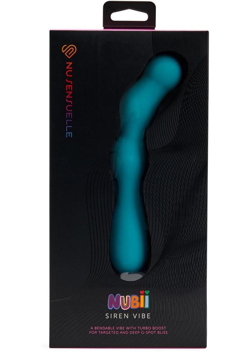 Nu Sensuelle Siren Nubii Bendable Rechargeable Silicone G-Spot Vibe - Blue