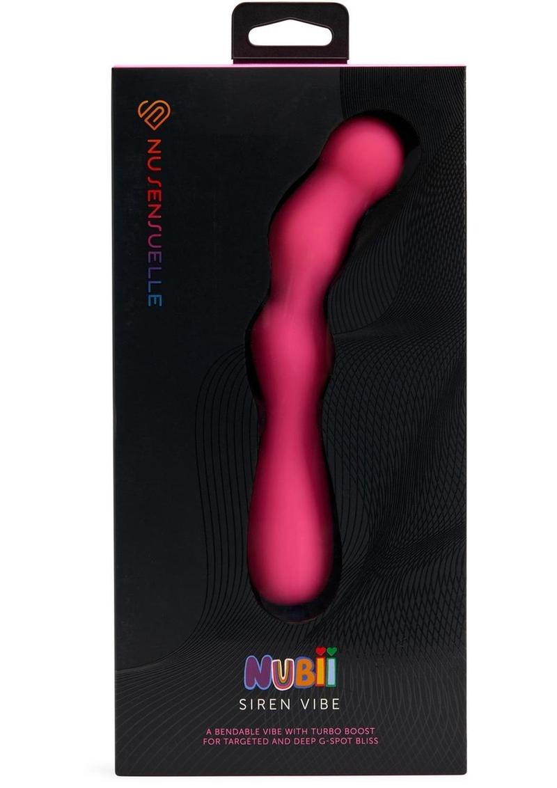 Nu Sensuelle Siren Nubii Bendable Rechargeable Silicone G-Spot Vibe - Pink