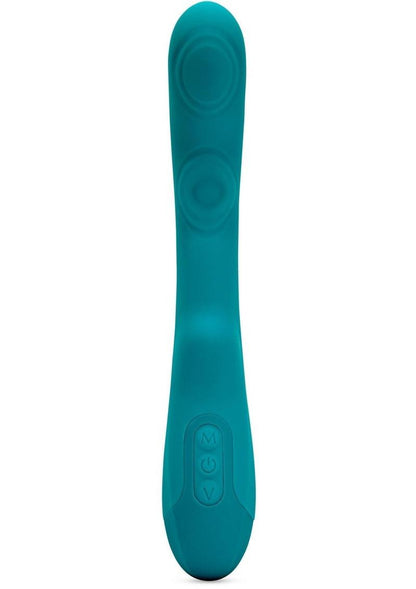 Nu Sensuelle Vivi Rechargeable Silicone Double Tapping Vibe with Clitoral Stimulation