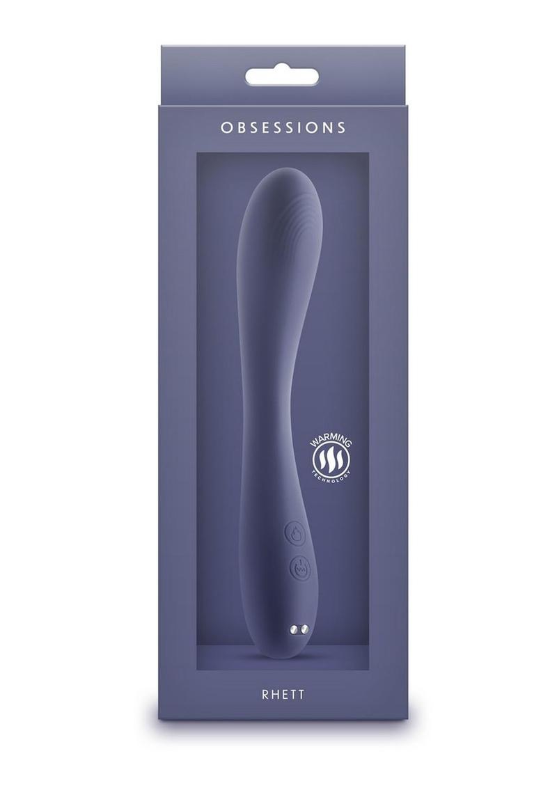 Obsessions Rhett Rechargeable Silicone Vibrator - Blue/Navy