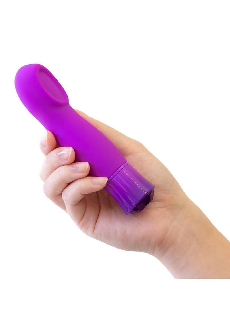 Oh My Gem Charm Rechargeable Silicone Vibrator - Amethyst