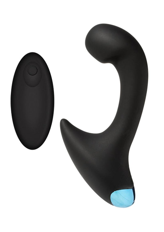 Optimale P-Curve Rechargeable Silicone Vibrating Prostate Stimulator with Remote Control - Black