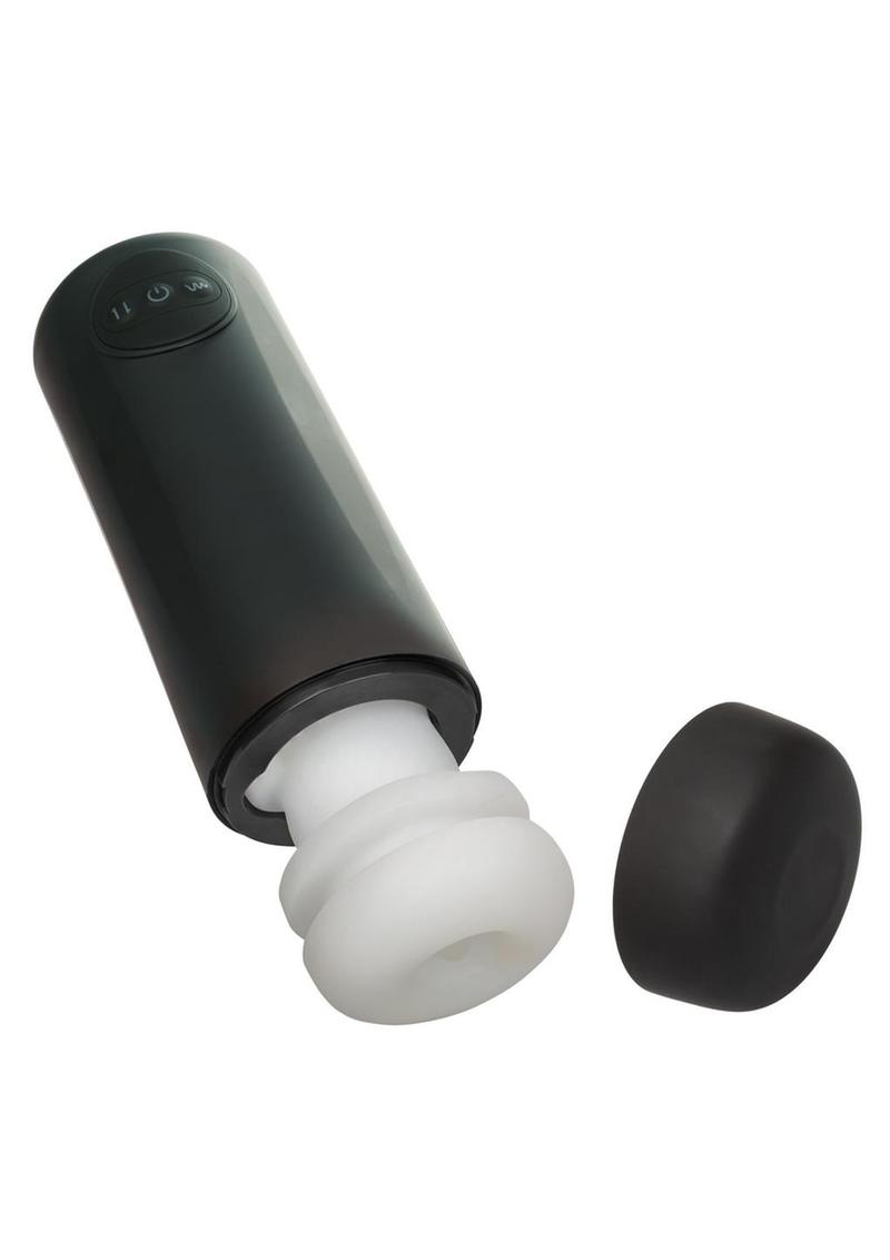 Optimum Power Vibrating and Thrusting Stroker - Black