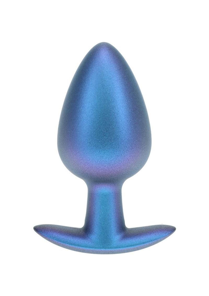 Ouch! Anal Plug Silicone - Large - Metallic - Blue - Large