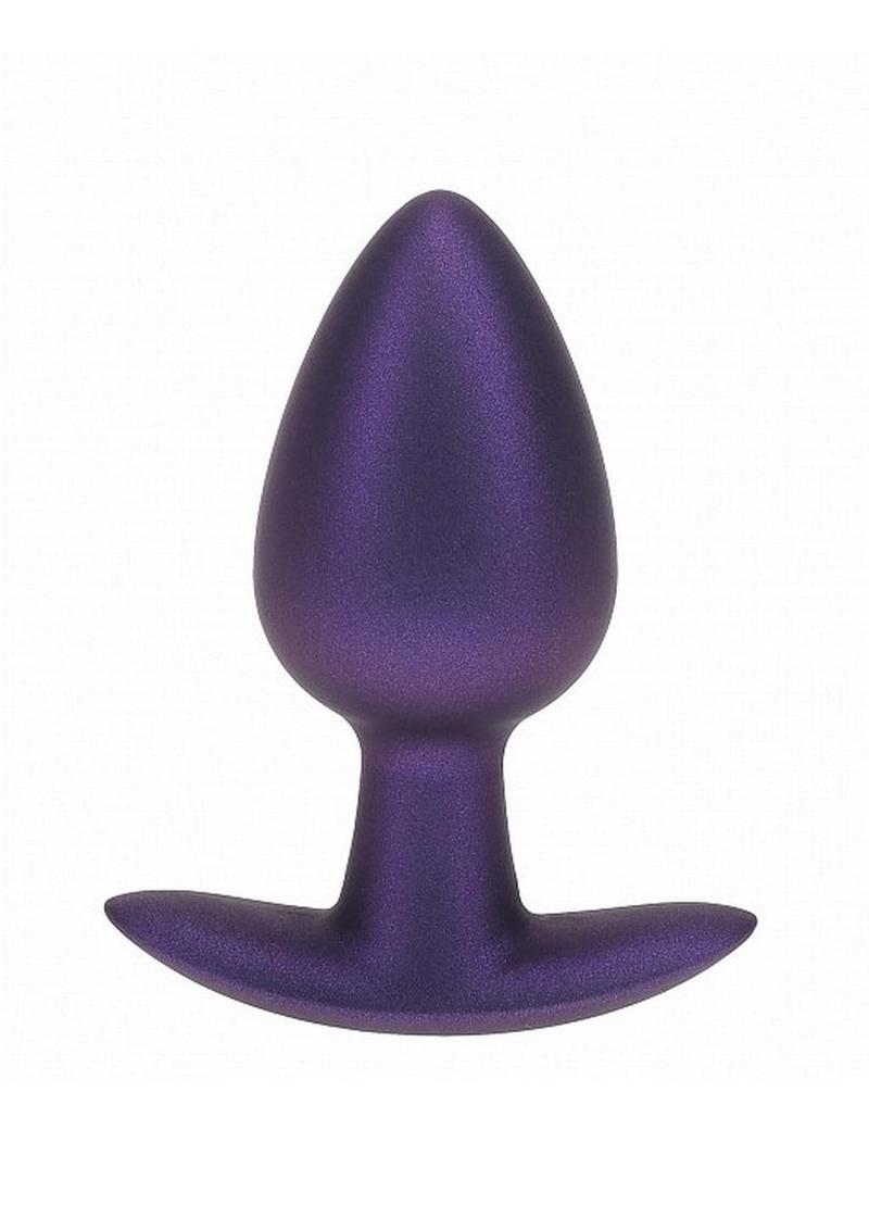 Ouch! Anal Plug Silicone - Medium - Metallic - Purple - Medium