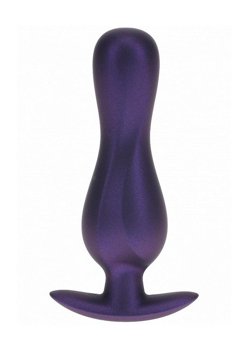 Ouch! Curvy Anal Plug Silicone - Metallic - Purple