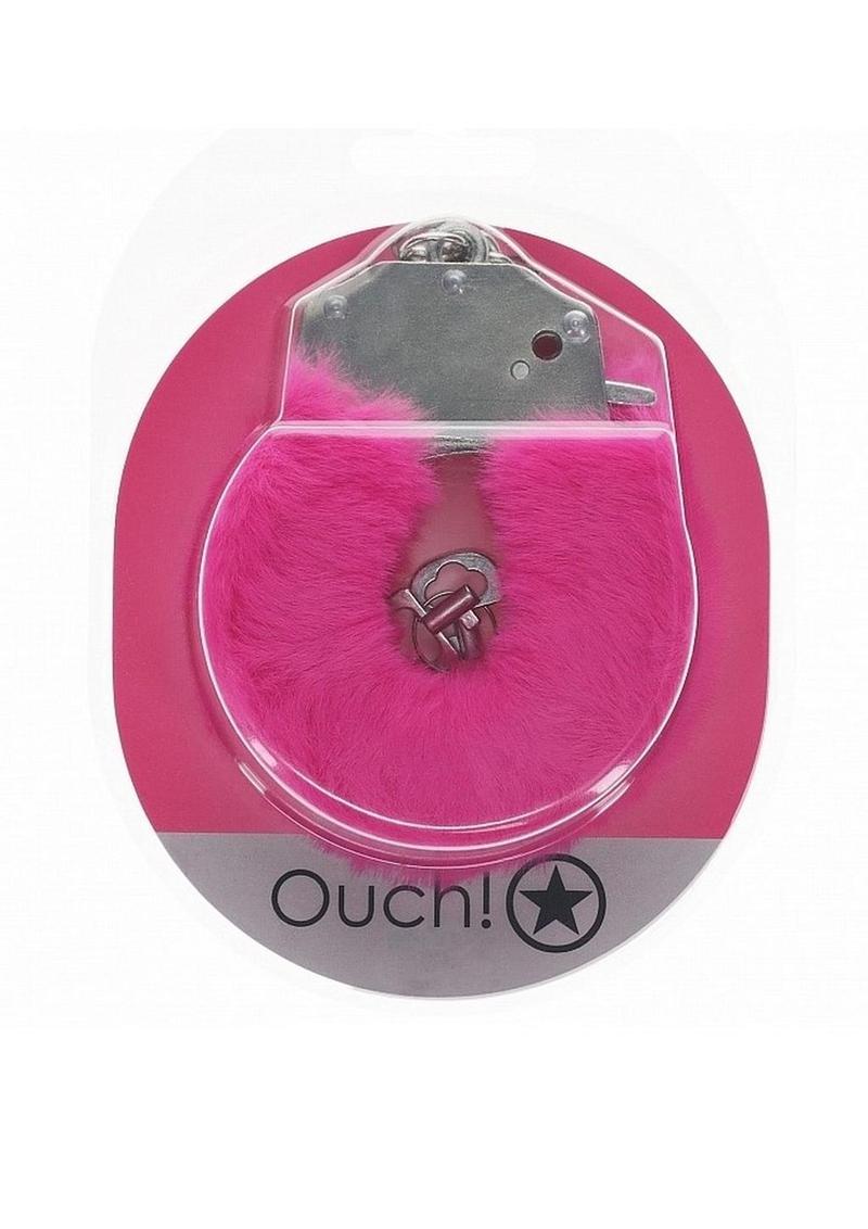 Ouch! Heavy-Duty Fluffy Handcuffs - Pink