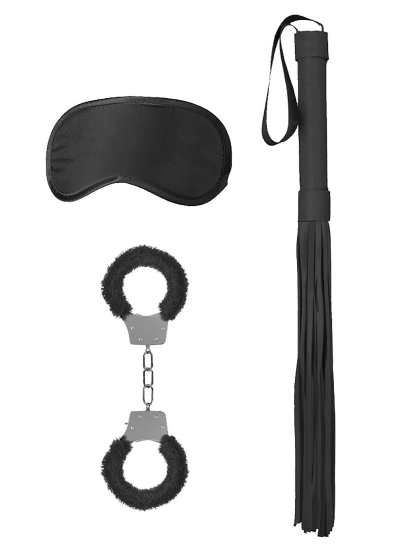 Ouch! Kits Introductory Bondage Kit #1 - Black - 3 Piece Kit