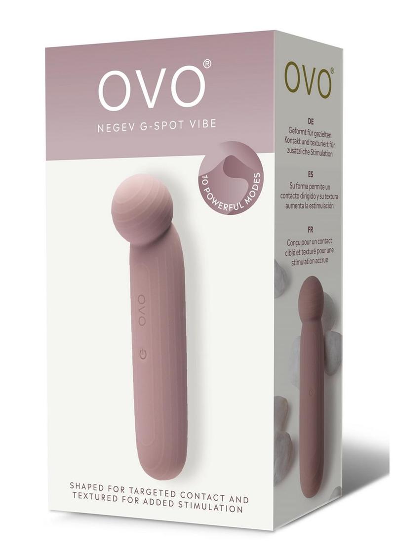 OVO Earth Negev Rechargeable Silicone G-Spot Vibrator - Brown