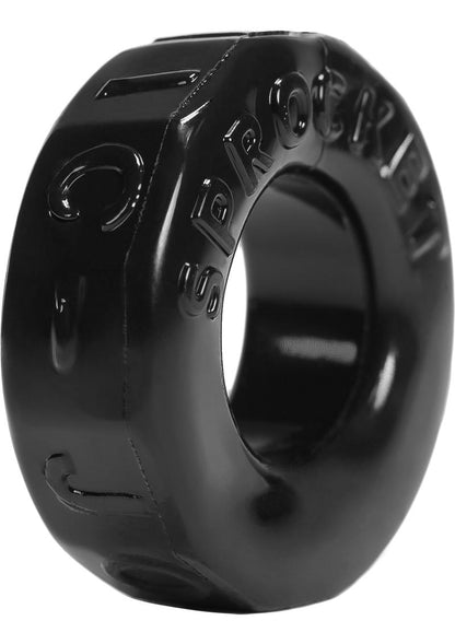 Oxballs Atomic Jock Sprocket Super Stretchy Cock Ring - Black - 2.8in