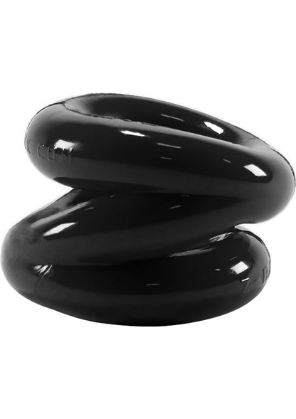 Oxballs Atomic Jock Z-Balls Cock Ring and Ball Stretcher - Black