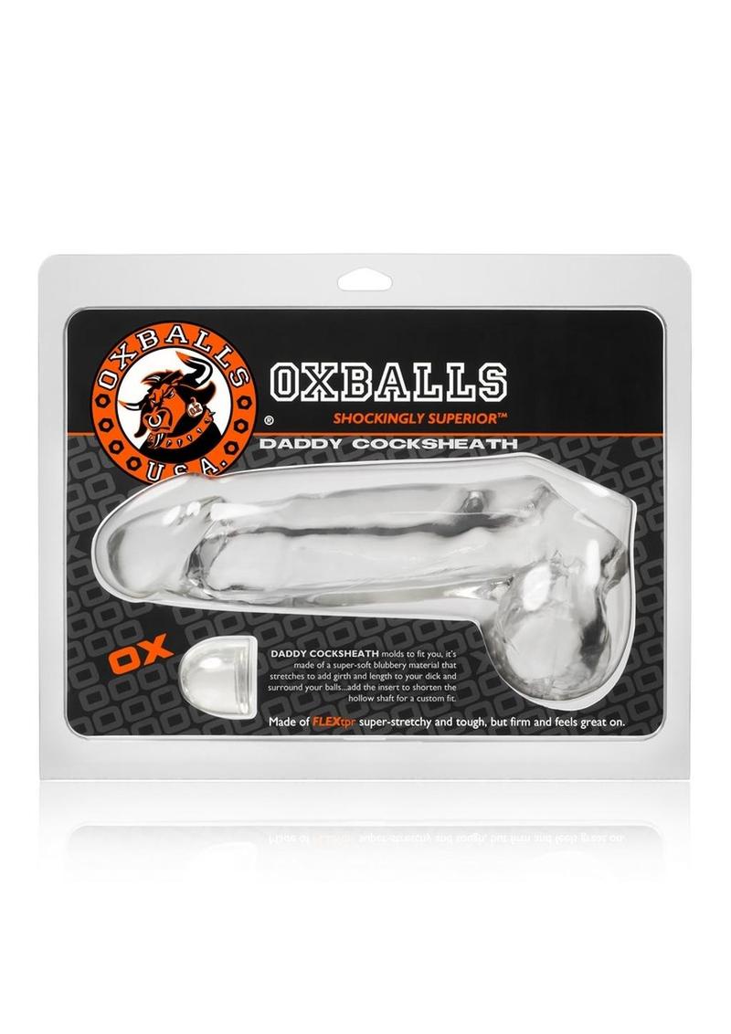 Oxballs Daddy Cock Sheath - Clear