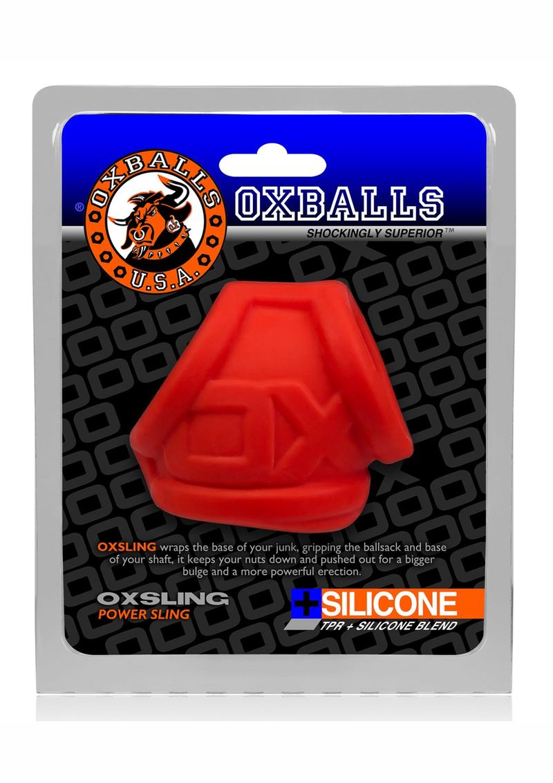 Oxballs Oxsling Silicone Blend Power Sling - Red