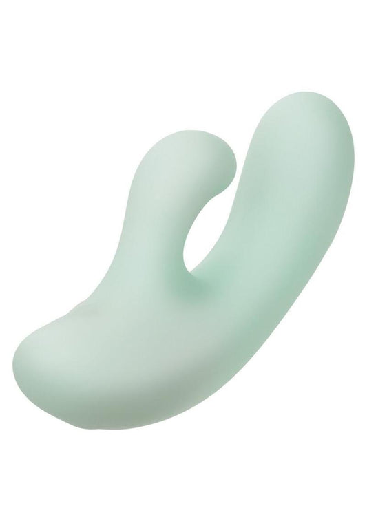 Pacifica Fiji Rechargeable Silicone Dual Vibrator - Green