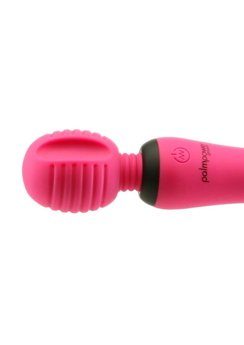 Palmpower Groove Mini Wand Rechargeable Silicone Massage Wand