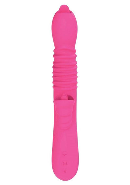 Passion Dual Massager Heat Up Rechargeable Silicone Rabbit Vibrator