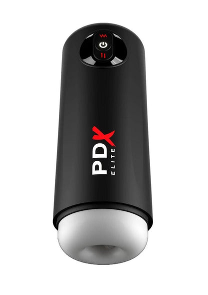 Pdx Elite Moto Milker Rechargeable Masturbator - Black/White