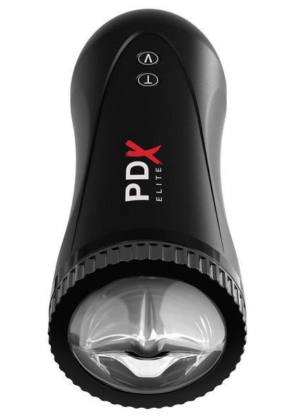 Pipedream Extreme Elite Moto Stroker Masturbator - Mouth - Black