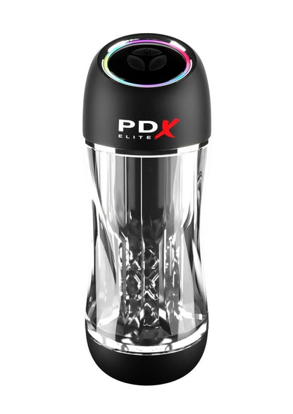 Pdx Elite Viewtube Pro Rechargeable Stroker - Black/Clear