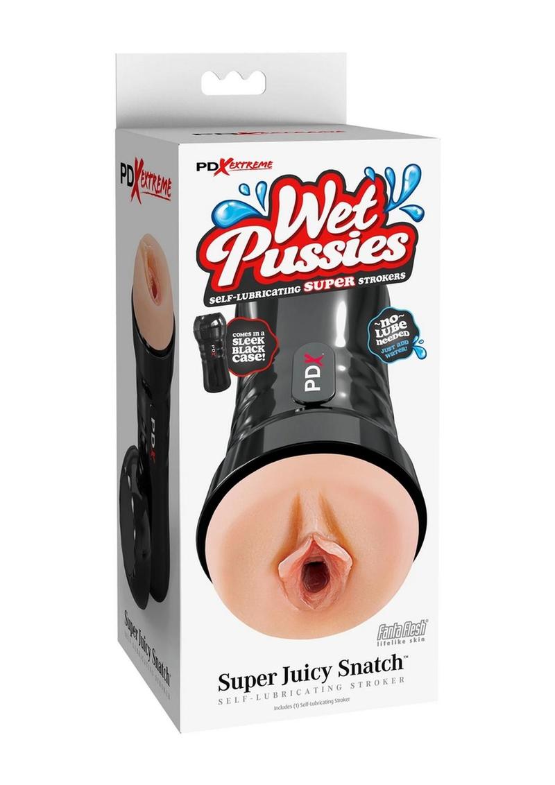 Pdx Extreme Wet Pussies Super Juicy Snatch Self Lubricating Stroker - Vanilla