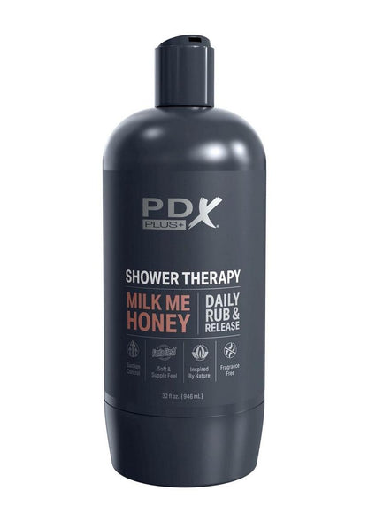 Pdx Plus Shower Therapy Milk Mehoney Discreet Stroker - Caramel