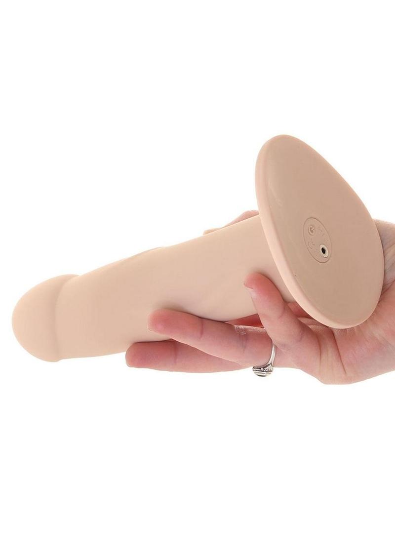 Pegasus Realistic Silicone Rechargeable Dildo with Remote Control and Adjustable Harness