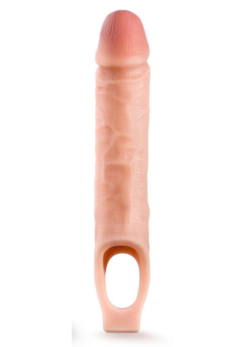 Performance Plus Silicone Cock Sheath Penis Extender - Flesh/Vanilla - 10in