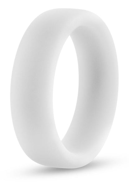 Performance Silicone Cock Ring - Clear/Glow In The Dark/White