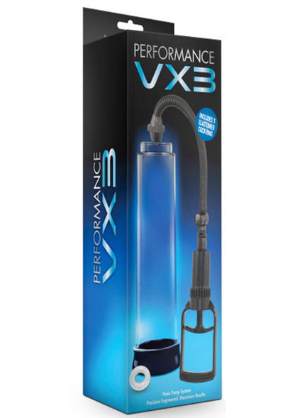 Performance Vx3 Male Enhancement Penis Pump System - Clear - 10in