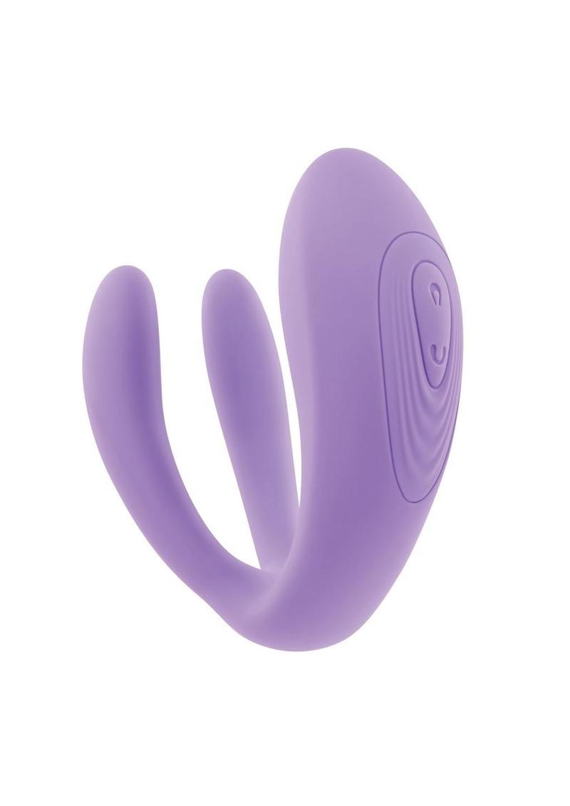 Petite Tickler Rechargeable Silicone Triple Stimulating Mini Vibrator with Remote Control