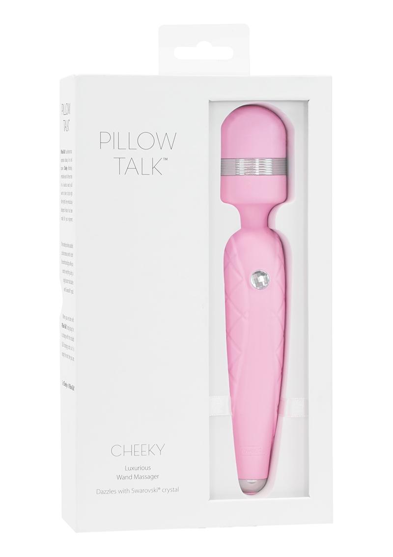 Pillow Talk Cheeky Silicone Rechargeable Wand Massager - Pink