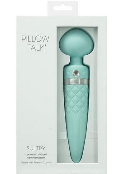 Pillow Talk Sultry Warming Wand Massager - Teal