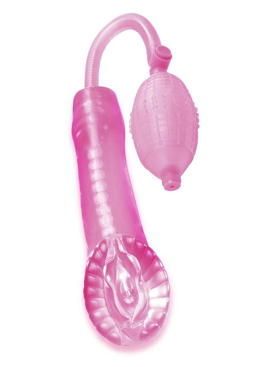 Pipedream Extreme Toyz Super Cyber Snatch Pump Masturbator - Pussy - Pink