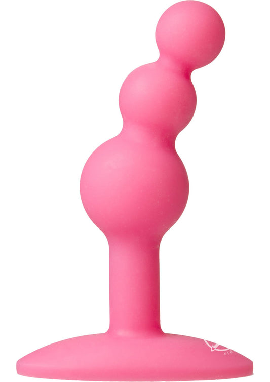 Platinum Premium Silicone - The Minis - Bubble - Small Anal Plug - Pink - Small