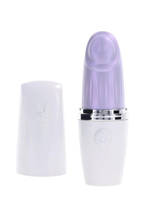 Playboy Getaway Rechargeable Silicone Clitoral Stimulator - Lavender/White