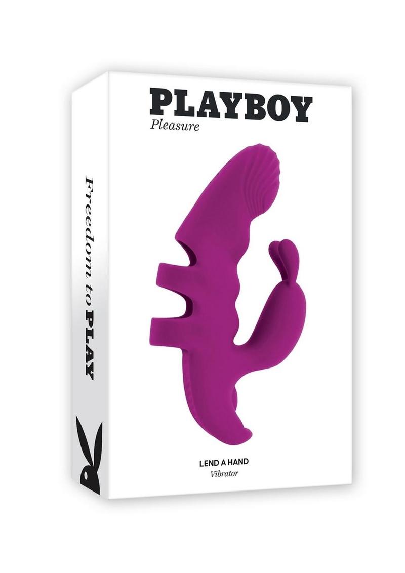 Playboy Lend A Hand Rechargeable Silicone Finger Vibrator