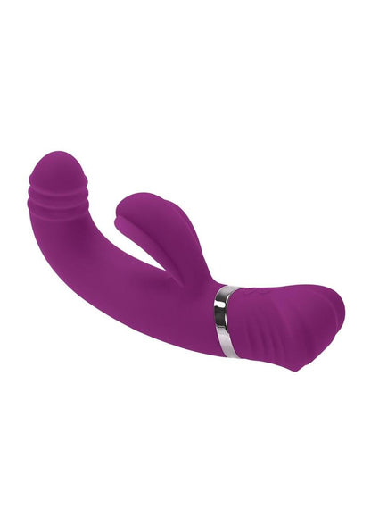 Playboy Tap That Rechargeable Silicone Vibrator with Clitoral Stimulator