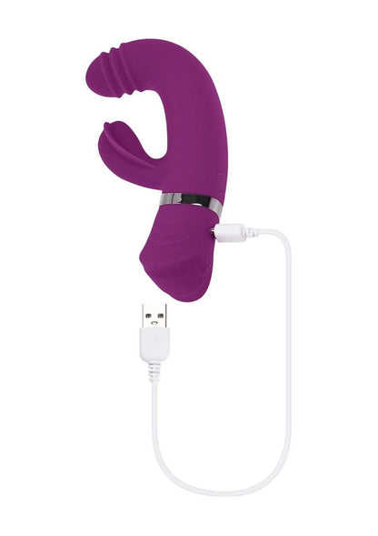 Playboy Tap That Rechargeable Silicone Vibrator with Clitoral Stimulator