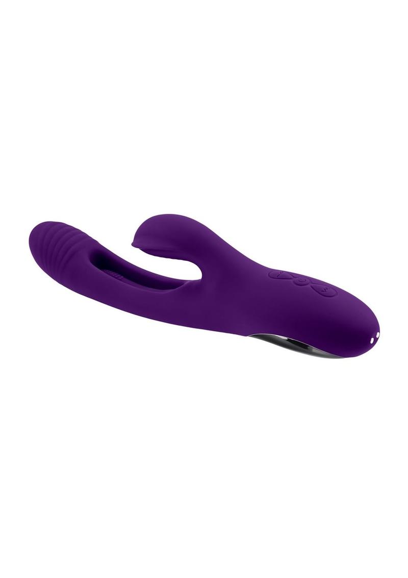 Playboy The Thrill Rechargeable Silicone Rabbit Vibrator