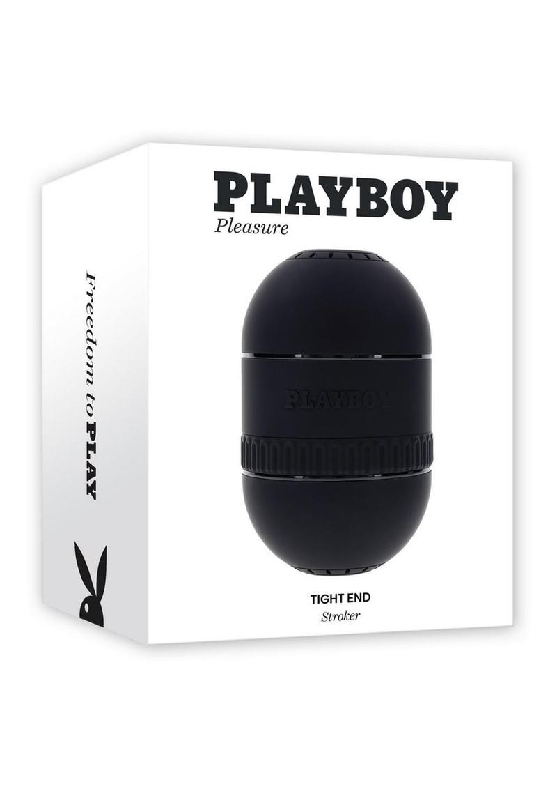 Playboy Tight End Dual End Stroker - Black/Clear