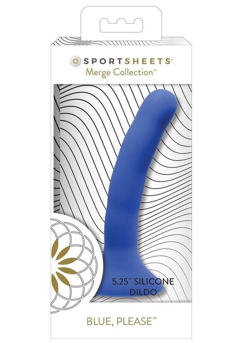 Please Silicone Dildo - Blue - 5.25in